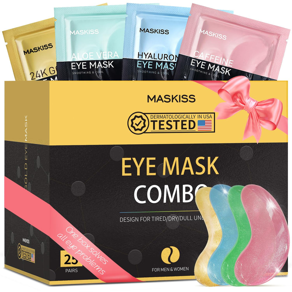 Maskiss parches ojos 24k oro para una mirada más luminosa