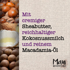 Maui Moisture mascarilla cabello, aplicación para enjuague durante lavado.