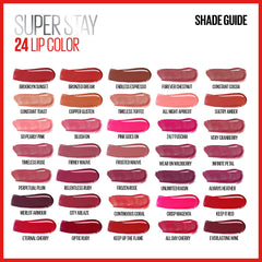 Se preocupa por el secado en minutos de Maybelline Super Stay 24.