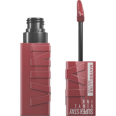 Maybelline Super Stay Vinyl Ink con brillo inmediato en labios para look nocturno