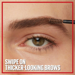 Maybelline Tattoo Studio Brow Styling Gel, resistente al agua para días activos.