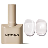 MAYCHAO esmalte gel ojo-de-gato con botella clara para uñas brillantes.