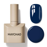 MAYCHAO gel esmalte azul marino 15ml, color intenso y brillo duradero.