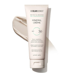 MDSolarSciences crema solar mineral SPF 50, frontal del envase, protección amplia para piel