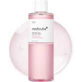 Medicube Salmon DNA PDRN tonico en botella, mejora textura y brillo natural.