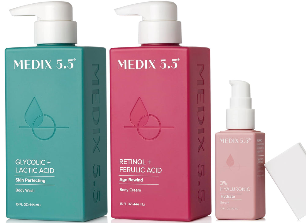 Medix 5.5 crema corporal con retinol para firmeza y suavidad.