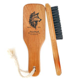 Menesia cepillo de cerdas de jabalí suave para cabello, desenreda y reparte aceites naturales.