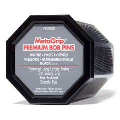 MetaGrip Pinzas para el cabello negras, sujeción firme para peinados duraderos.