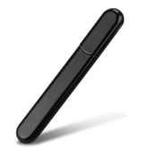 MiDenso Lima de uñas de vidrio premium en estuche negro para un acabado suave.