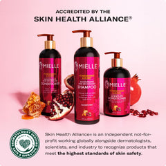 Textura cremosa de Pomegranate & Honey de Mielle Organics para hidratación suave.