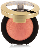 Milani Baked Blush Bella Bellini en aplicación en mejilla para un color natural.