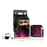 MinaiBrow coloración capilar en polvo negro con cobertura natural de canas.