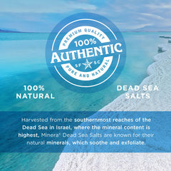 Minera Sal del Mar Muerto textura cristalina ideal para exfoliacion suave.