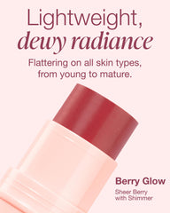 Barra de color Berry Glow de Mineral Fusion: ojos con sombra suave y tono modulable