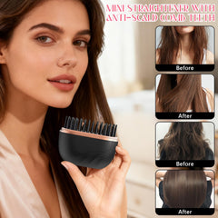 Mini Alisador de Pelo Inalámbrico con placas recubiertas para menor daño térmico.