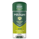 Mitchum Mountain Air, gel antitranspirante, protección duradera y secado rápido.