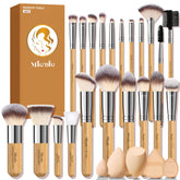 Conjunto Mlemle de brochas de maquillaje 26 piezas para aplicación rápida y resultados profesionales.