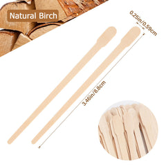 MMonDod palitos de madera para depilación facial, aptos para áreas delicadas.