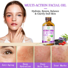 Gota de aceite facial MMPANG muestra textura ligera y absorción rápida.