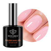 Modelones gel builder rosado 8 en 1, base y color en un solo paso.