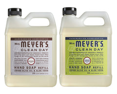 Mrs. MEYER'S Clean Day recarga limón verbena para manos limpias y aroma fresco.