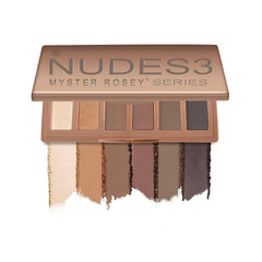 Paleta MYSTER ROSEY mini sombras neutro claro para maquillaje diario suave