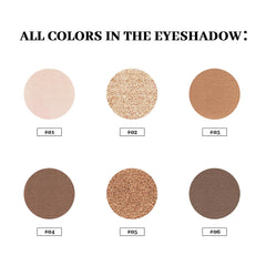 MYSTER ROSEY Nudes mini paleta, acabado mate aterciopelado para ojos definidos.