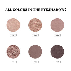 MYSTER ROSEY Nudes Series Mini Sombras Ojos - tono neutro 3 para definición suave.
