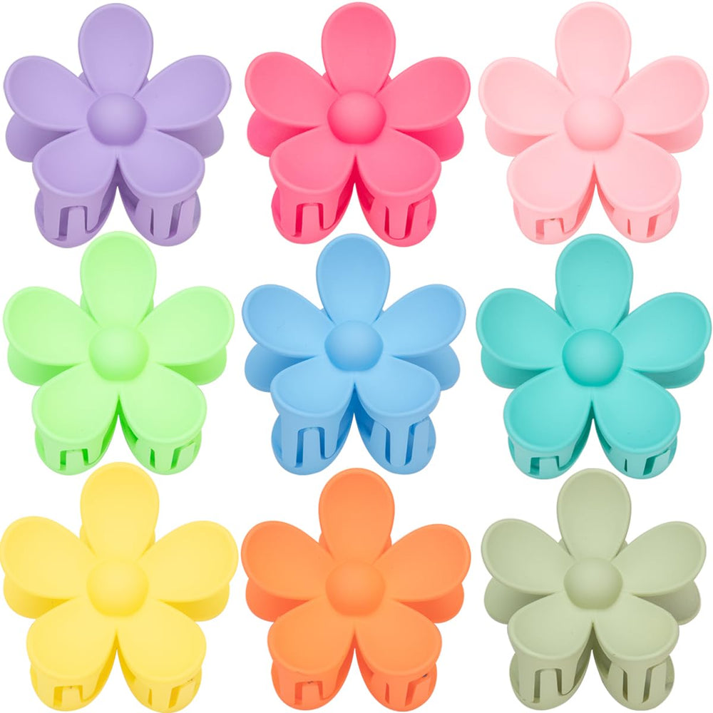 Mythos pinzas con flores estilo rosa, fijación duradera para peinados diarios