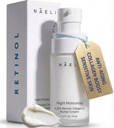 NAELI crema retinol noche en frasco, mejora la firmeza de la piel.