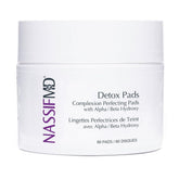 NassifMD toallitas exfoliantes detox, empaque práctico para tu rutina