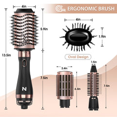 Natrial recubrimiento cerámico para un acabado suave y sin frizz.