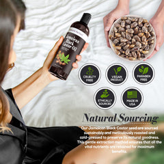Natural Riches Aceite Negro Jamaicano, impulso para crecimiento y fortalecimiento del cabello.