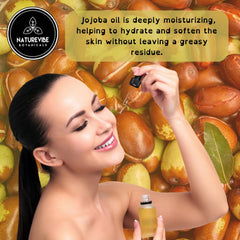 Naturevibe Botanicals Aceite Jojoba Dorado cabello: brillo y suavidad