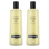 Neutrogena Aceite Corporal Fórmula Sesamo Ligero en botella, hidrata suavemente y deja brillo radiante.