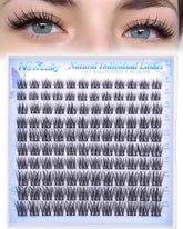 Newcally pestañas clusters 8mm: efecto natural ligero para uso diario