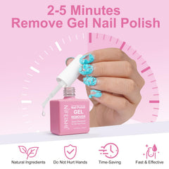 NIFEISHI Remover Esmalte Gel - aplicación en uñas para quitar gel en minutos.