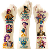 Tatuajes temporales NineGirl demonio para fiestas, fáciles de aplicar y duraderos.