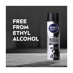 NIVEA Men Invisible etiqueta detalle: información clara y ausencia de alcohol.