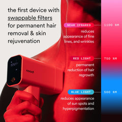 Nood Flasher Pro CryoSoothe para sesiones más cómodas en casa.