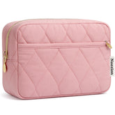 Noozion bolsa de maquillaje para viaje con apertura amplia, acceso rápido