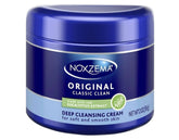 Noxzema crema limpiadora blanca en tarro para limpieza diaria suave.