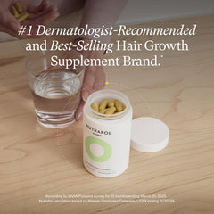Nutrafol Mujeres ingredientes clave de 21 vitaminas naturales para cabello saludable.