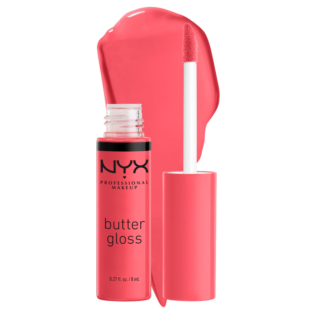 Envase sedoso del NYX Butter Gloss Sorbet para un look delicado