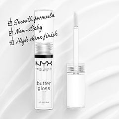 NYX Profesional Maquillaje, acabado-transparente: textura suave y acabado ligero en los labios.