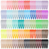 Clip obeoby de pelo metal en conjunto de 120 piezas y 40 colores, para peinados variados