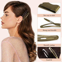Pinza metálica azul de Obeoby para looks coloridos y fijos.