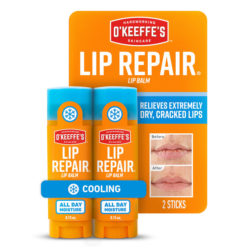O'Keeffe's Reparación labial bálsamo para alivio inmediato de labios secos