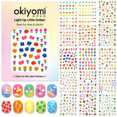 Pegatinas okiyomi para uñas con flores, ideal para decorar uñas de niñas.