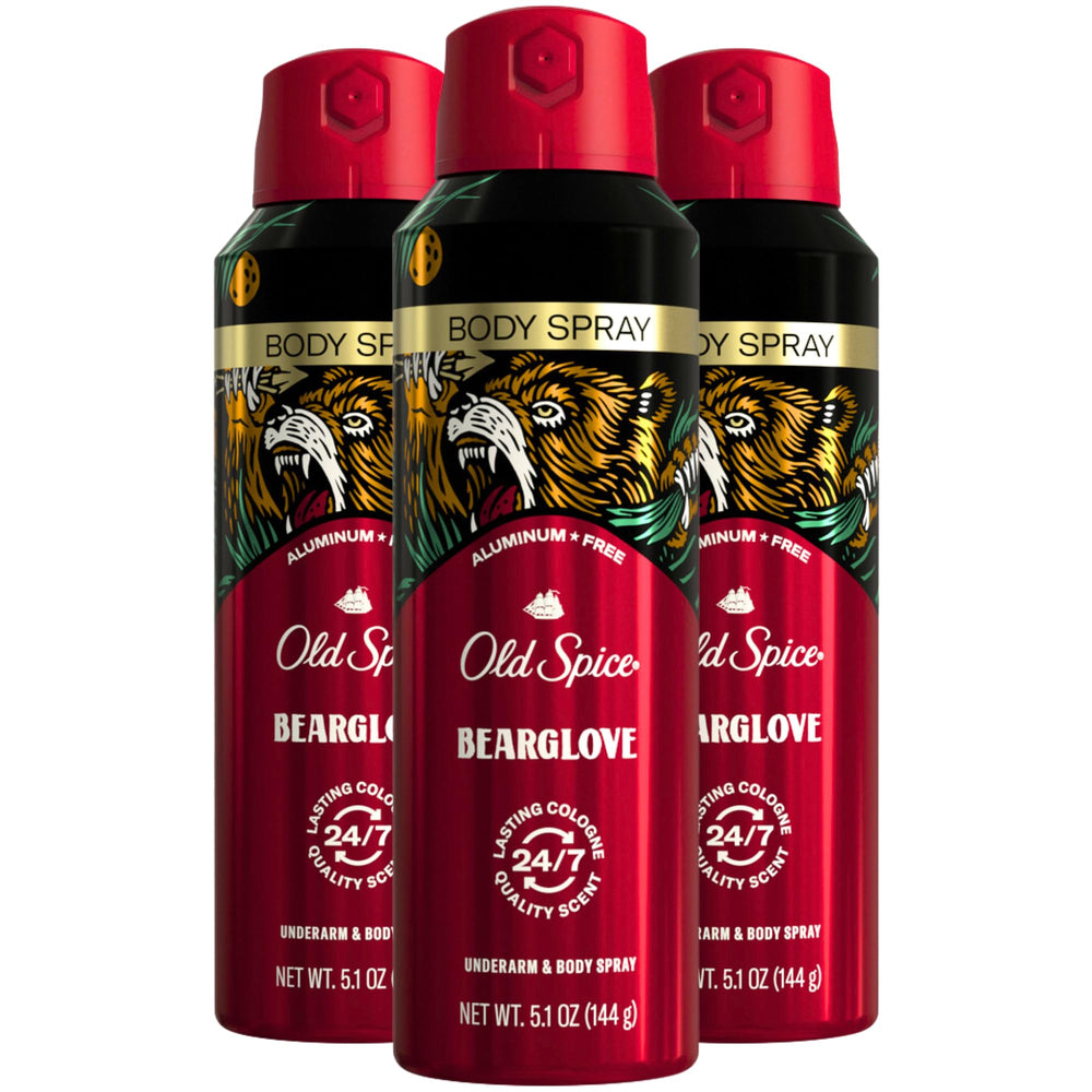 Old Spice Bearglove, fragancia manzana y cítricos para uso diario.
